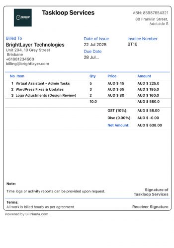 Hourly Contract Template