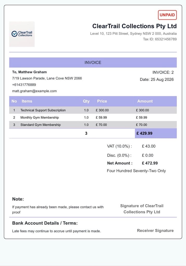 GBP-Recurring-Invoice