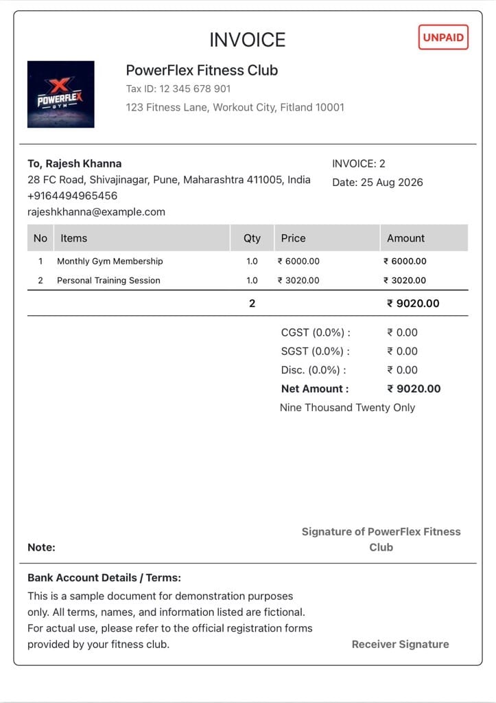IND-Powerflex-GST-Invoices