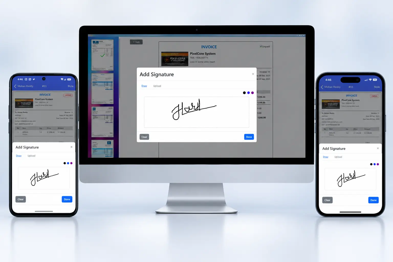 Invoice-Signatures