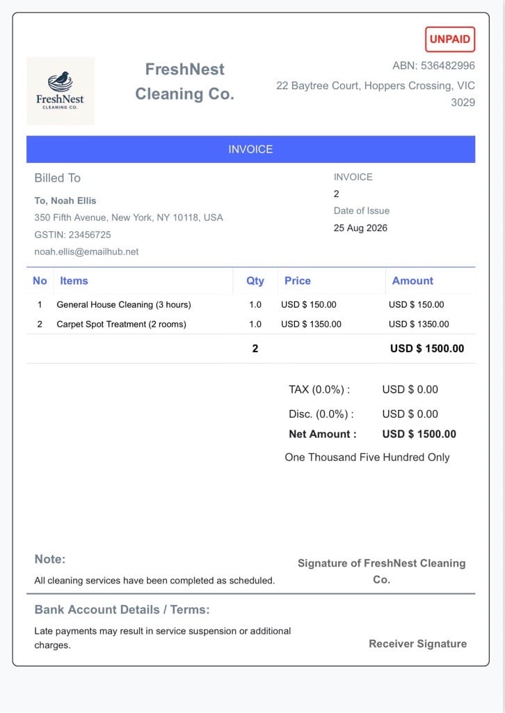 USD-Freshnest-US-Sales-Tax-Invoices