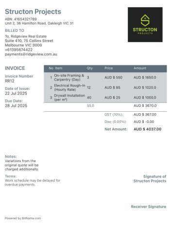 contractor-invoice