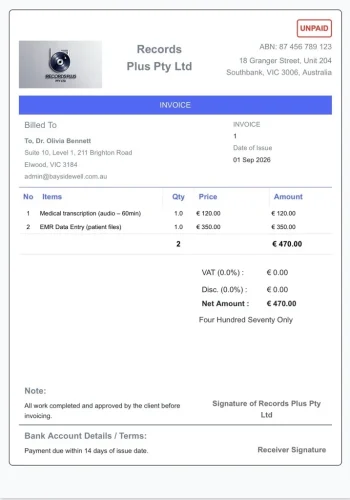EUR - Records