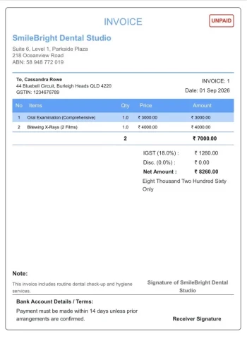 INR - Dentist