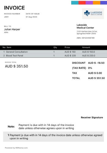 medical-invoice-template