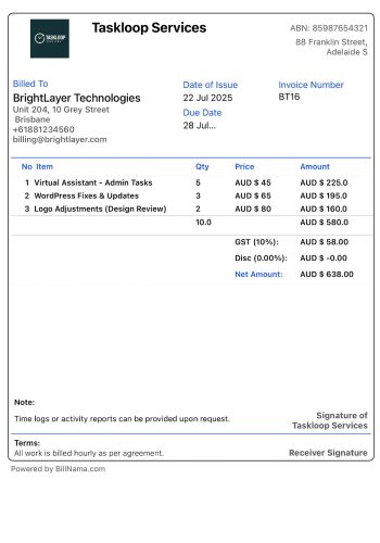 hourly-invoice